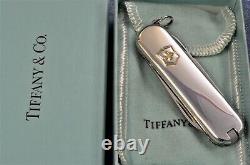 Mint in Box TIFFANY Sterling Silver Gold 18k VICTORINOX Classic Swiss Army Knife