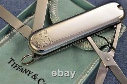 Mint in Box TIFFANY Sterling Silver Gold 18k VICTORINOX Classic Swiss Army Knife