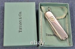 Mint in Box TIFFANY Sterling Silver Gold 18k VICTORINOX Classic Swiss Army Knife