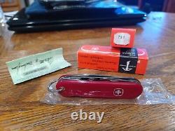 N. O. S. Vintage Wenger Model # 751 3 layer NIB 85mm. Swiss Army Knife Circa 1975