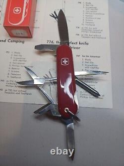 N. O. S! Vintage Wenger Model # 772, 3 Layer Swiss Army Knife 85mm. Circa 1975