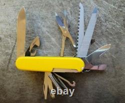 NEW! Discontinued Yellow Victorinox 91mm Master Craftsman Swiss Army Knife 91mm