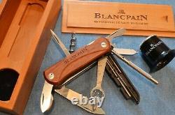 NEW IN BOX WENGER EKA WOOD MINATHOR BERGEON BLANCPAIN With LOUPE SWISS ARMY KNIFE