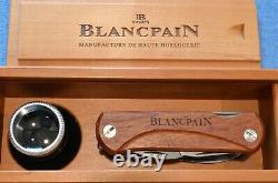 NEW IN BOX WENGER EKA WOOD MINATHOR BERGEON BLANCPAIN With LOUPE SWISS ARMY KNIFE