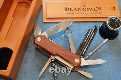 NEW IN BOX WENGER EKA WOOD MINATHOR BERGEON BLANCPAIN With LOUPE SWISS ARMY KNIFE