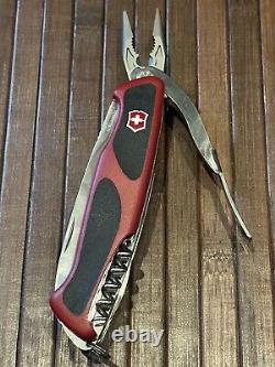 NEW Red/Black Victorinox Ranger Grip 74 Swiss Army Knife With Pliers 14-in-1