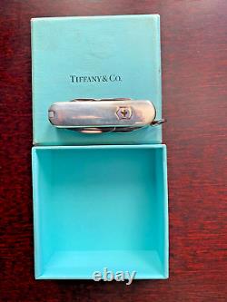 NEW Tiffany&Co. Victorinox Swiss Army Knife Keyring Sterling Silver 925/K18YG