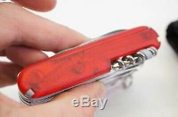 NEW Victorinox Swiss Army Knife Swisschamp XAVT Ruby Red 1.6795. XAVT Pocketknife