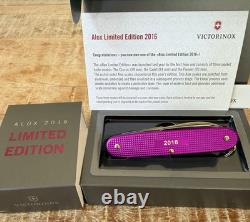 NEW Victorinox Swiss Army Pioneer Alox 2016 Limited Edition Orchid Violet Knife