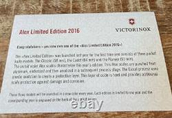 NEW Victorinox Swiss Army Pioneer Alox 2016 Limited Edition Orchid Violet Knife