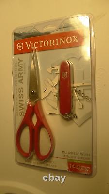 NEW victorinox Swiss Army Knife outdoor climber with utility shear 14 multi-tool