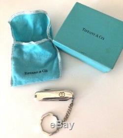 NIB Tiffany & Co. Swiss Army Knife 925 Sterling Silver 18K Gold Never Used