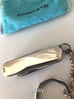 NIB Tiffany & Co. Swiss Army Knife 925 Sterling Silver 18K Gold Never Used