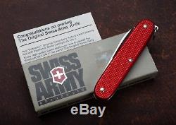 NIB Victorinox Alox Red Pioneer Old Cross Swiss Army Knife EXTREMELY RARE