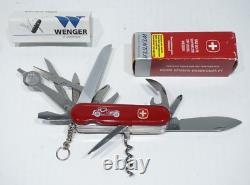 NOS WENGER MOTORIST STAINLESS STEEL SWISS ARMY KNIFE 85MM RETIRED withBOX & INST