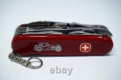 NOS WENGER MOTORIST STAINLESS STEEL SWISS ARMY KNIFE 85MM RETIRED withBOX & INST