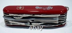 NOS WENGER MOTORIST STAINLESS STEEL SWISS ARMY KNIFE 85MM RETIRED withBOX & INST