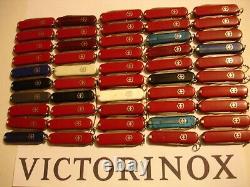 NTSA LOT of 50 VICTORINOX 58 mm CLASSICS SWISS ARMY MULTIFUNCTION POCKET KNIVES