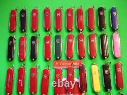 NTSA LOT of 50 VICTORINOX 58 mm CLASSICS SWISS ARMY MULTIFUNCTION POCKET KNIVES