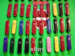 NTSA LOT of 50 VICTORINOX 58 mm CLASSICS SWISS ARMY MULTIFUNCTION POCKET KNIVES