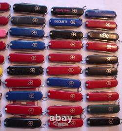 NTSA LOT of 50 VICTORINOX 58 mm CLASSICS SWISS ARMY MULTIFUNCTION POCKET KNIVES