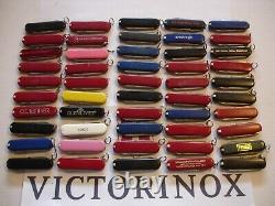 NTSA LOT of 50 VICTORINOX 58 mm CLASSICS SWISS ARMY MULTIFUNCTION POCKET KNIVES