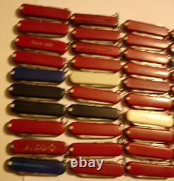 NTSA LOT of 50 VICTORINOX 58 mm CLASSICS SWISS ARMY MULTIFUNCTION POCKET KNIVES