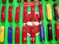 NTSA LOT of 50 VICTORINOX 58 mm CLASSICS SWISS ARMY MULTIFUNCTION POCKET KNIVES