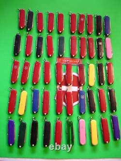 NTSA LOT of 50 VICTORINOX 58 mm CLASSICS SWISS ARMY MULTIFUNCTION POCKET KNIVES