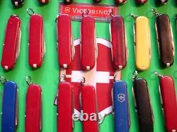 NTSA LOT of 50 VICTORINOX 58 mm CLASSICS SWISS ARMY MULTIFUNCTION POCKET KNIVES