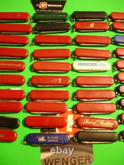 NTSA LOT of 50 WENGER 65mm ESQUIRES SWISS ARMY MULTIFUNCTION POCKET KNIVES SAK