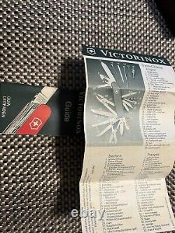 New Old Stock Victorinox Swiss Army Knife Swiss Champ Black Grips With Paperwork