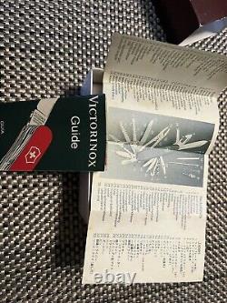 New Old Stock Victorinox Swiss Army Knife Swiss Champ Black Grips With Paperwork