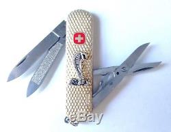 New! Swiss Army Knife Sterling Silver, Wenger Esquire, Mustang Lovers Gift, Nib