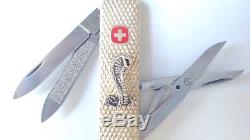 New! Swiss Army Knife Sterling Silver, Wenger Esquire, Mustang Lovers Gift, Nib