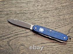 New Victorinox Farmer Alox Blue Swiss Army Pocket Knife Multi Tool withBox