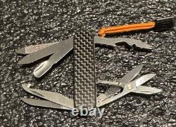 New Victorinox MiniChamp withCustom Real Carbon Fiber Scales 58mm Swiss Army Knife