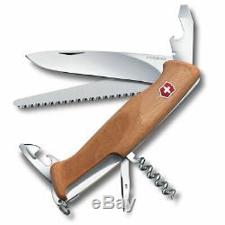 New Victorinox Rangerwood 55 Swiss Army Pocket Knife 10 Functions 38020