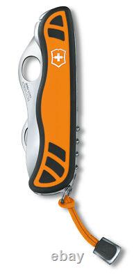 New Victorinox Swiss Army 111mm Knife HUNTER XT GRIP + OD MOLLE 0.8341. MC9+