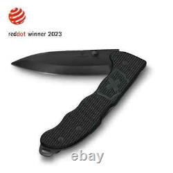 New Victorinox Swiss Army 136mm Alox Knife EVOKE BS Black Blade 0.9415. DS23