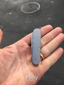 New Victorinox Swiss Army 84mm Knife CADET with Titanium Scales