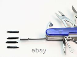 New Victorinox Swiss Army 91mm Knife CYBERTOOL 41 L Sapphire 1.7775. T2