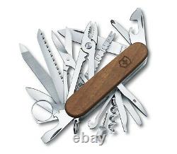 New Victorinox Swiss Army Knife 91 MM Swiss Champ Hardwood Boxed 1.6791.63-x1