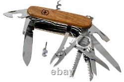 New Victorinox Swiss Army Knife 91 MM Swiss Champ Hardwood Boxed 1.6791.63-x1