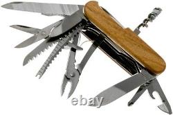 New Victorinox Swiss Army Knife 91 MM Swiss Champ Hardwood Boxed 1.6791.63-x1