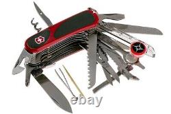 New Victorinox Swiss Army Knife Evolution Grip S54 Red/black 2.5393. Sc-x2 Boxed