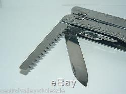 New Victorinox Swiss Army Knife SWISSTOOL + Leather + German Sharpener 905.7423
