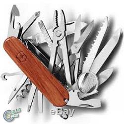New Victorinox Swiss Army Knife SwissChamp 31 30in1 Hardwood Multitool 35773 Cha