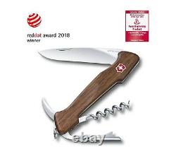 New Victorinox Swiss Army Pocket Knife Wine Master Walnut With Pouch 0.9701.63