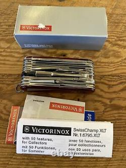 New Victorinox Swisschamp XLT Ruby Swiss Army Knife Pocket 50 Tool 53504 Camping